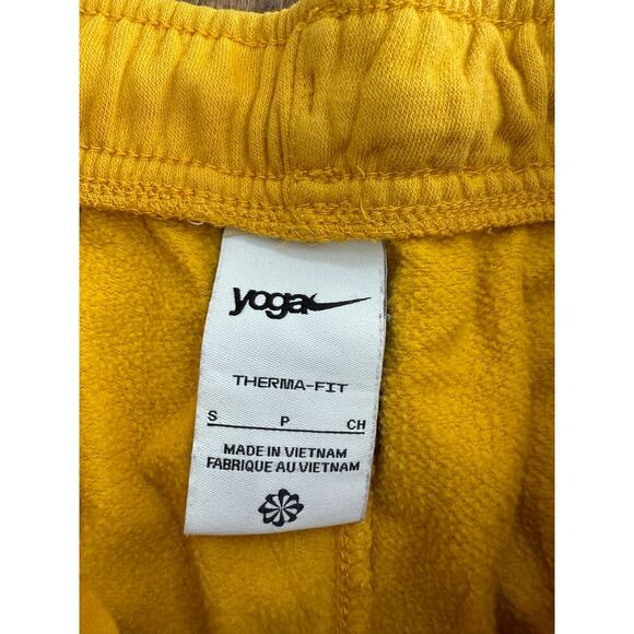 Nike Women's Yellow Yoga Therma-Fit High Rise Jogger Pants Size Small - Picture 4 of 4
